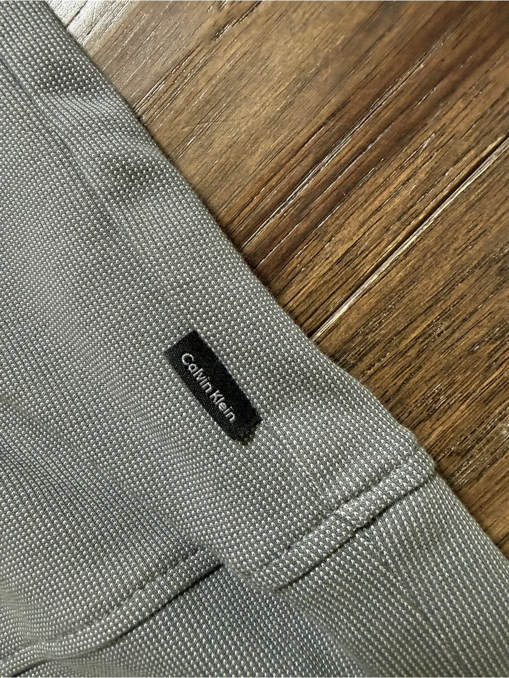 Calvin Klein Men's Light Gray Quarter-Zip Sweater